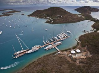 Aerial view of YCCS Marina.