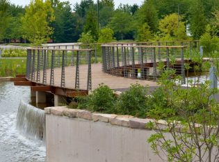 Cable Railing On IPE Bridge