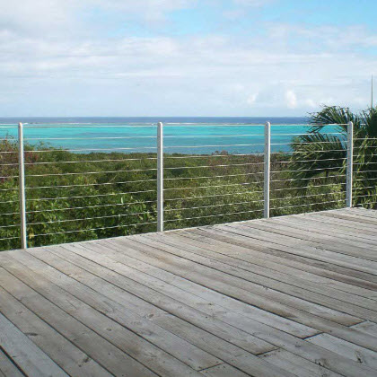 Custom Cable Railing – Turks and Caicos