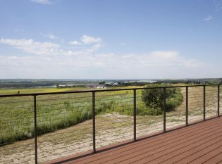 Expansive view from this deck in North Dakota