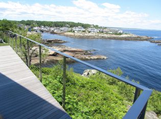 Keuka Studios Stainless Steel railing in Ogunquit Maine