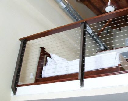 Prairie style railing with oil rubbed bronze powder coat