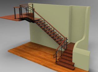 Lobby Railing Render1