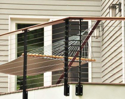 deck with cable railing system - Lockport, NY