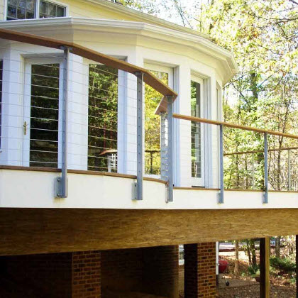 Stainless Cable Railing Octagon Deck – McLean, Virginia