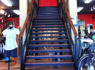 Monumental Stair In A Bike Shop