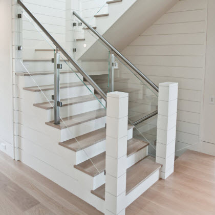Glass Stair Railing – Nantucket, MA