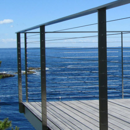 Stainless Steel Cable Railing – Ogunquit, ME