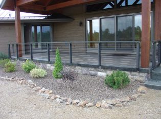 Post and beam covered deck