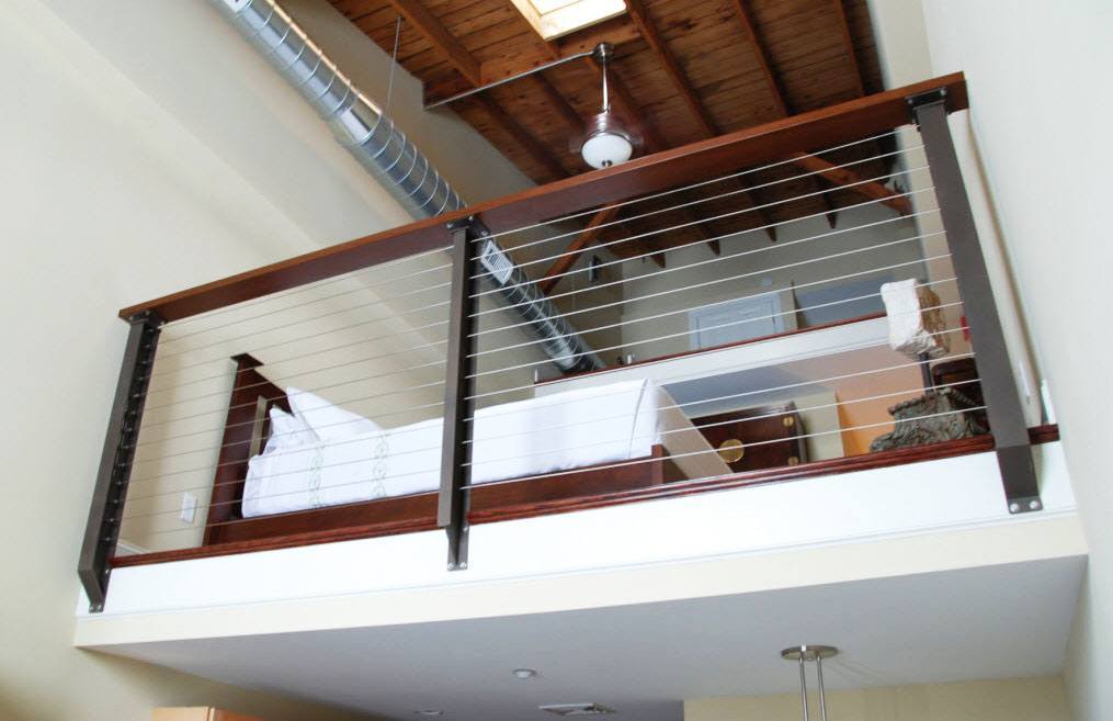 Prairie Style Loft Cable Railing Laconia Nh Keuka Studios