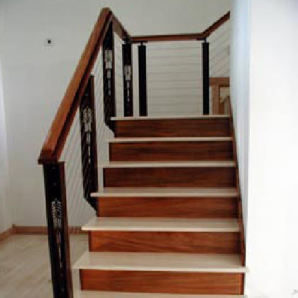 Modern Prairie Style Stair Railings – Avondale Estates, CA