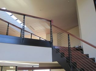 Railing Around The Glass Atrium