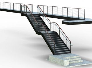 Rendering of Jacksonville University staircase