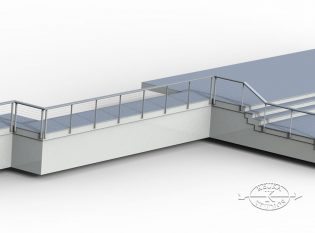 Rendering Of Railing On Deck