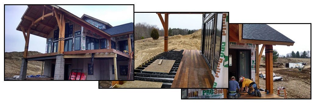 Site Photos of a typical deck project