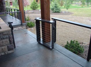 Thick aluminum powder coated handrail