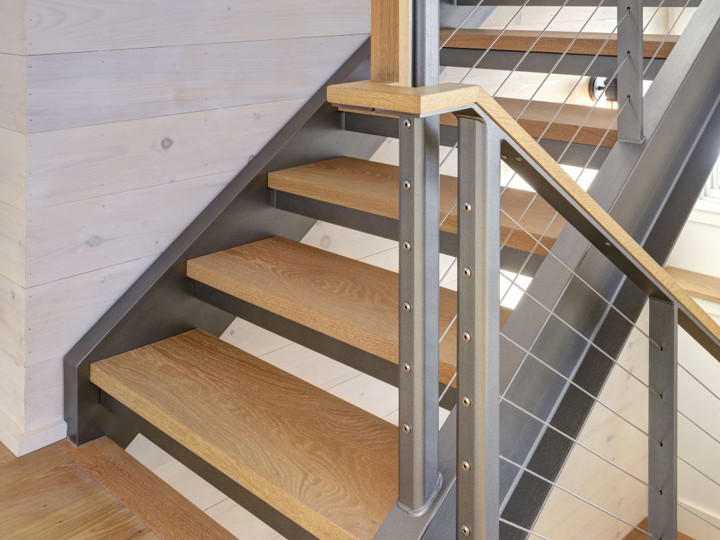 Indoor Cable Railings and Stairs - Sharon, CT - Keuka Studios