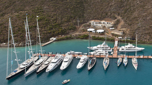 YCCS yachts in the British Virgin Islands.