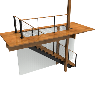 Open Riser Stair