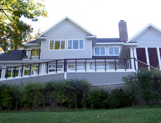 Monona, WI - Craftsman Fascia Mounted Deck Railing