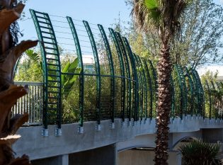 Orlando Pedestrian Bridge Cable Railing Fence