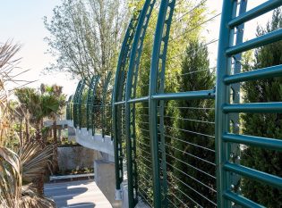 Pedestrian Bridge Side Mounted Fence