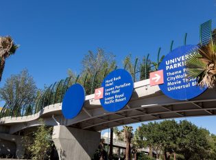 Universal Studios Orlando Flyover Pedestrian Bridge