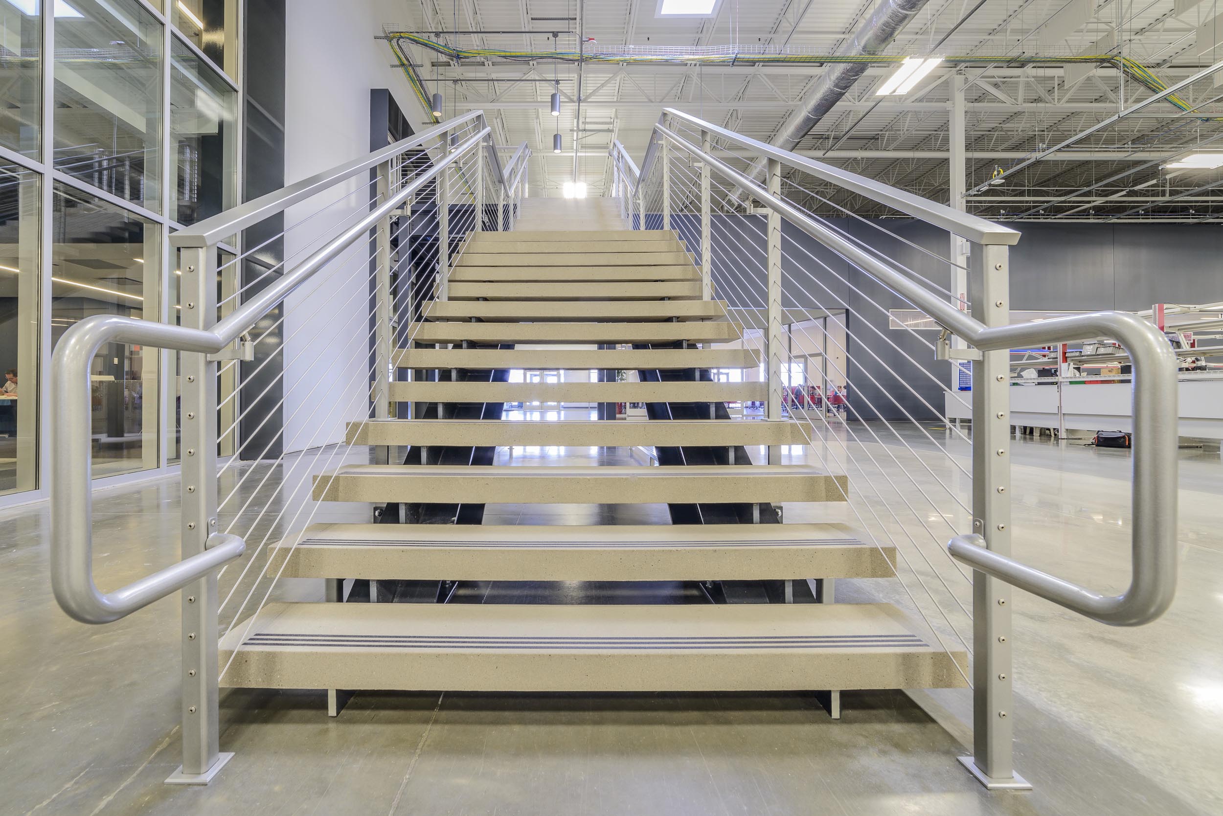 Shop stairs monumental stair and cable railing 1