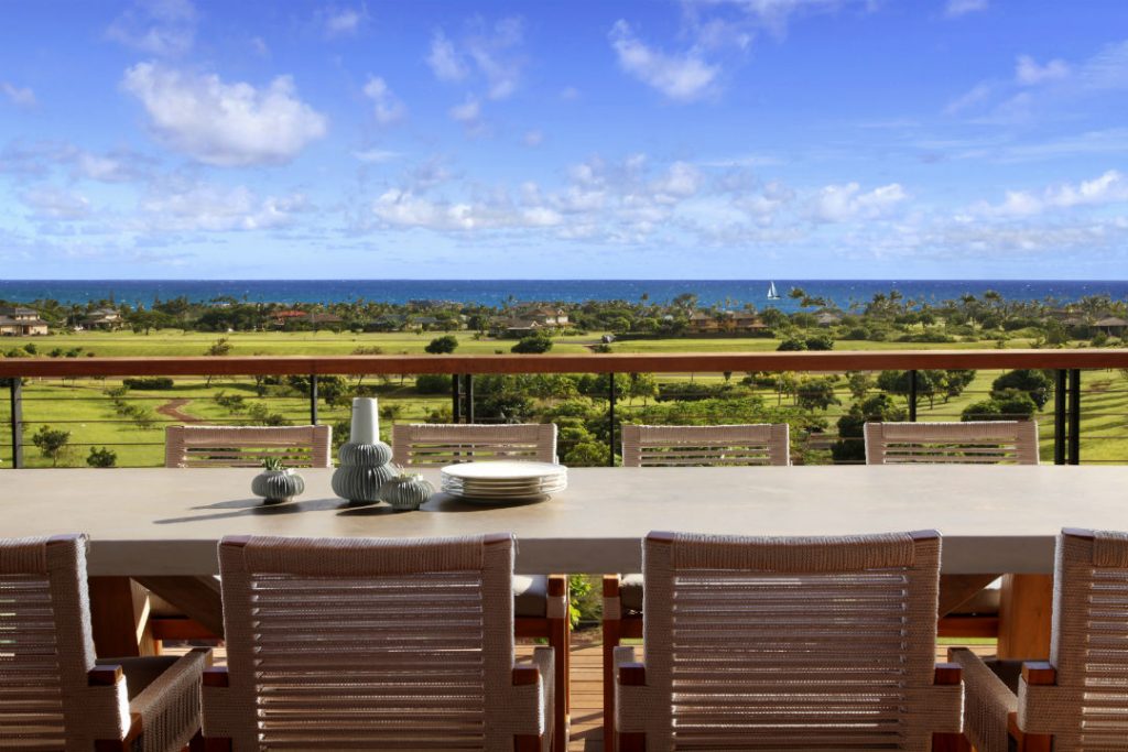 Cable Railing Deck with Ocean View