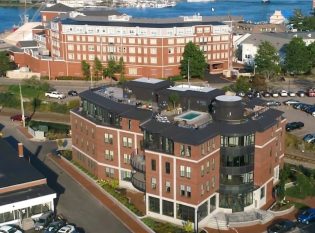 Aerial View of roof top pool deck