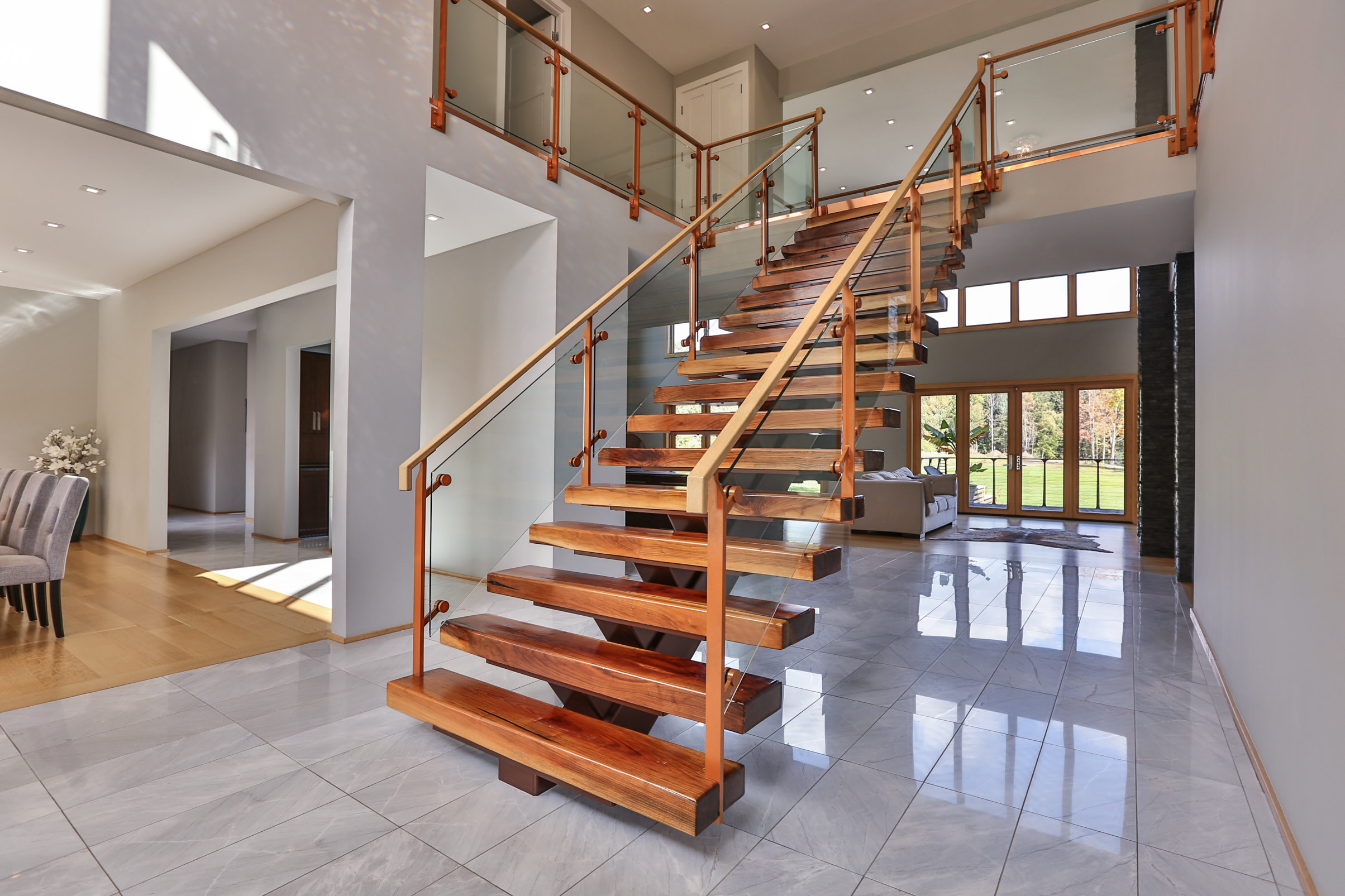 How Much Do Custom Floating Stairs Cost? - Keuka Studios