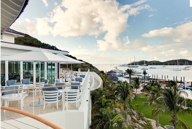 Yacht Club Costa Smeralda, British Virgin Islands with custom cable railings.