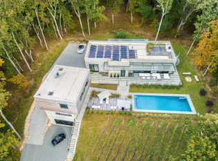 Aerial view of project in Shelter Island, NY