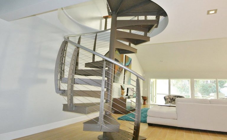 Florida interior spiral staircase.