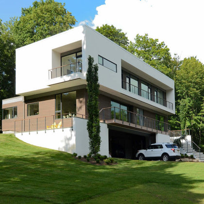 Cube home cable railing system in New Canaan