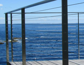 Ogunquit, ME - Stainless Steel Cable Railing