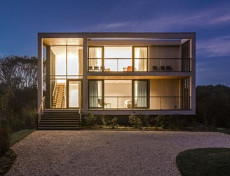 Montauk, NY - Aluminum Posts and Cable Railing