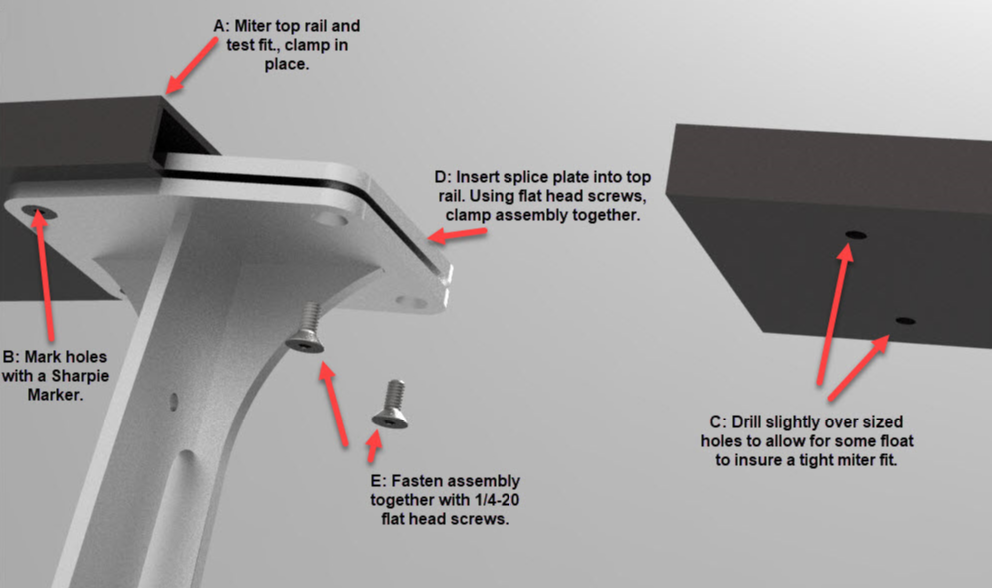 Aluminum Top Rails