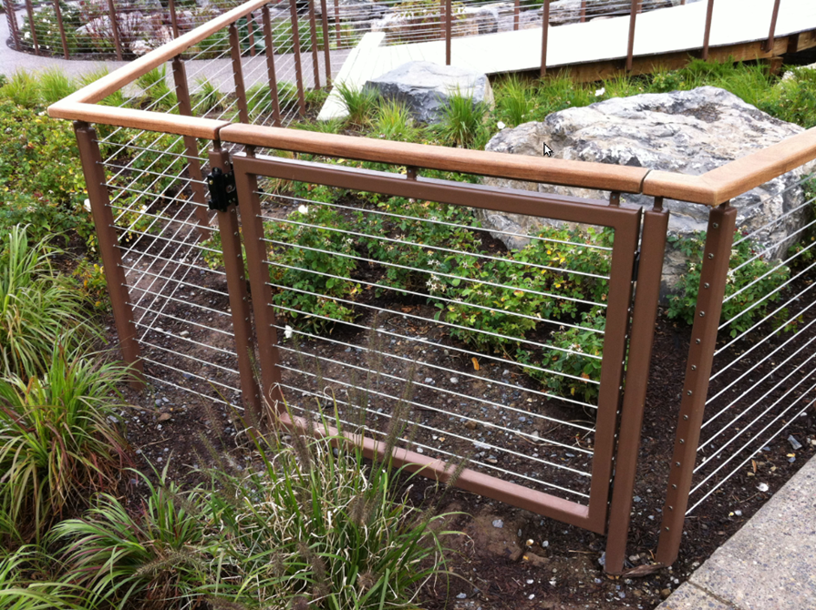 Garden Gate with access to water feature