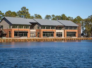 Modern Industrial style boat launch facility