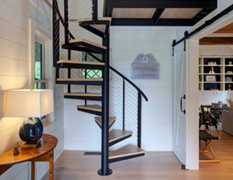 Nantucket, Ma - Spiral Stair and Landing