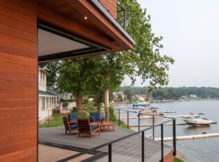 Lake Views from Deck with Cable Railing System