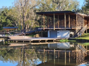 Boat house cable railing system