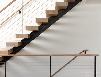 New Fairfield, CT - Floatings Stairs and Cable Railings