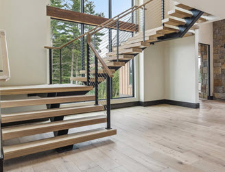 Bronson, MI - Modern Floating Stairs