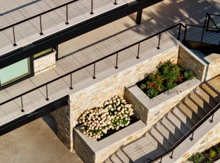Ithaca style cable railings on decks and stairs