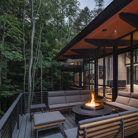 Modern Horizontal Cable Railing For Interior and Exterior Spaces