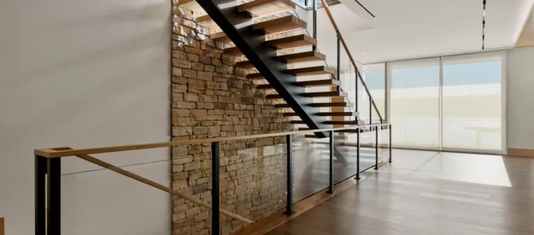 Floating stairs upclose